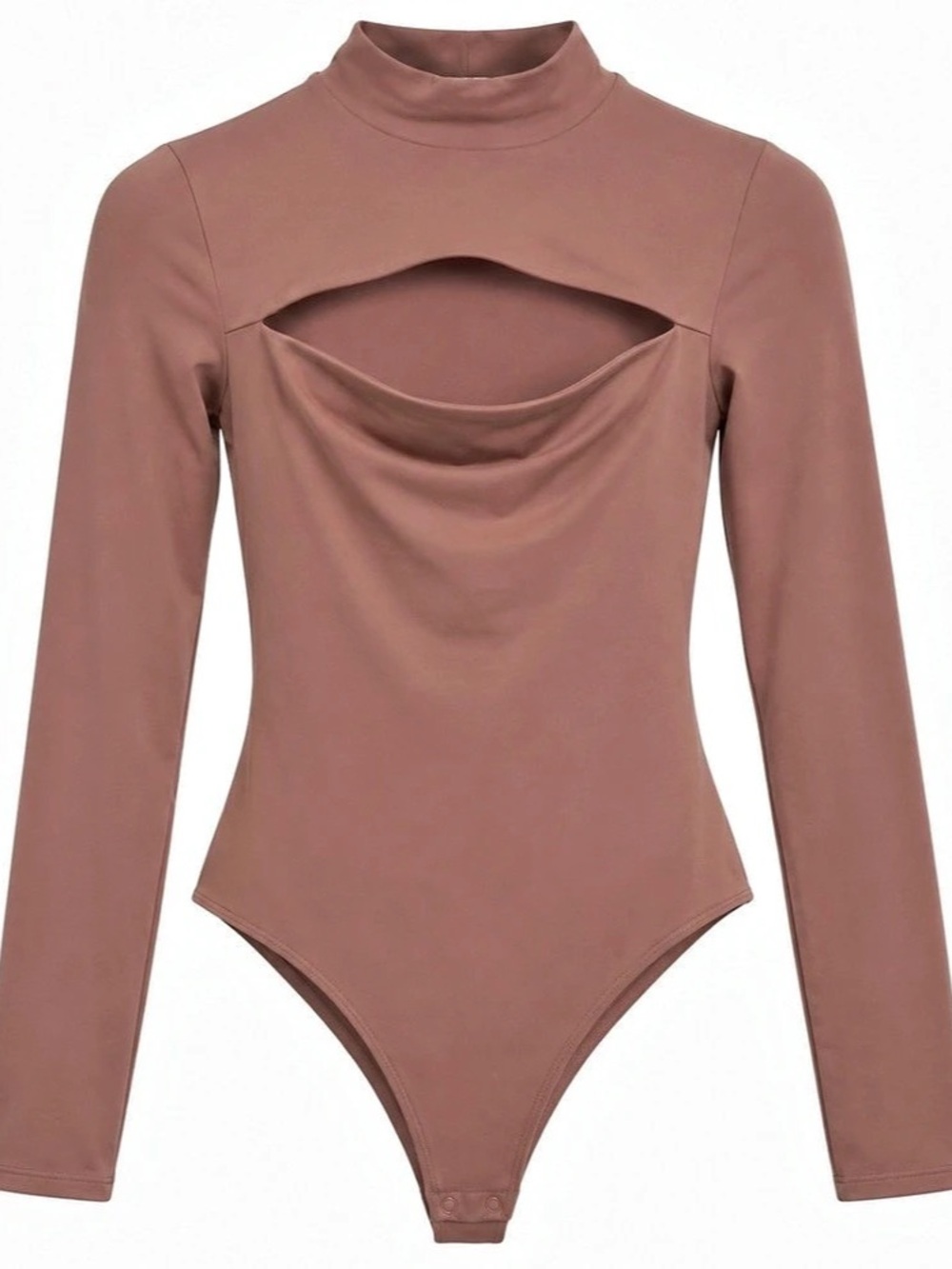 Aritzia Babaton Contour Front Drape Bodysuit Clay Pink Size S